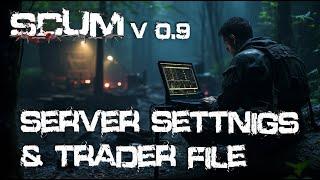 SCUM v0.9 Abandoned Bunkers Server Settings & Traders JSON file