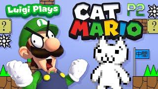 Luigi Plays CAT MARIOOO - PART 2