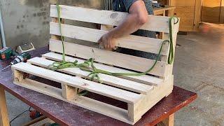 Full Of Surprises When Combining Bamboo And Pallets  How To Make A Swing With Cheap Materials