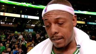 Doris Burke Tells Paul Pierce Rajon Rondo Out With ACL Tear - Heat @ Celtics 1272013