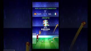 Euro 2024 group B - Spain vs Italy #euro2024 #euro #football #prediction #spain #italy