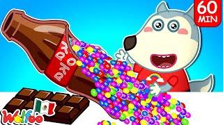 Chocolate y refrescos #1  Dibujos animados para niños  Wolfoo en Español