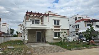 Beautiful Space For Landscaping  Brand New G+1 Duplex Villa For Sale in Premium Gated Community