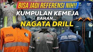 KONVEKSI KORSA &SERAGAM KERJA‼️ Kumpulan Seragam Kerja Bahan Nagata Drill Produksi KTJ