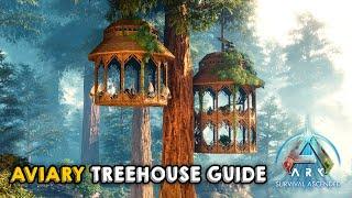 Hanging Aviary Treehouse  Building Tutorial  ARK Survival Ascended
