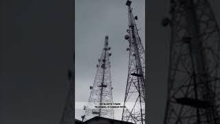 ⏯55 ngerkejadian tower telkomsel di sambar petir & r060h