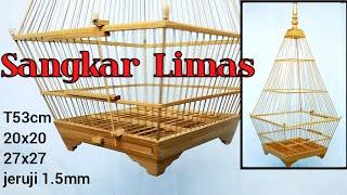 Buat Sangkar Limasan jeruji lembut natural clear