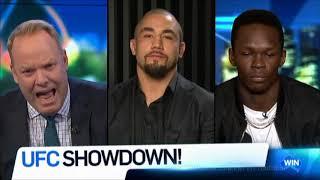 Robert Whittaker & Israel Adesanya LIVE UFC 243 Australian Tv  Interview Aug. 16 2019