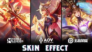 PHARSA vs ILLUMIA vs WU ZETIAN  Skins Effect  MLBB AOV KOG