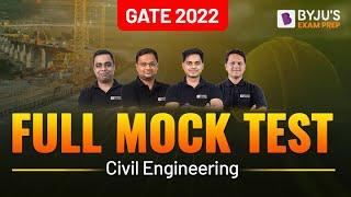 GATE Civil Engineering CE Full Mock Test  GATE Exam Preparation for Civil CE  BYJUS GATE