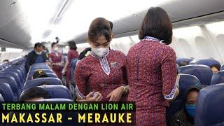 Terbang Malam Bersama Pramugari Cantik Lion Air Mega Restanti Rute Makassar - Merauke Papua