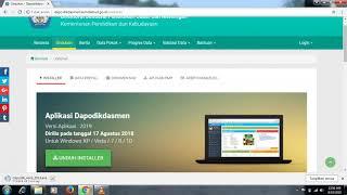 CARA DOWNLOAD APLIKASI DAPODIK 2019