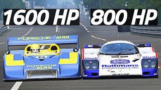 Can The Most POWERFUL Racing Car Beat An 80s GROUP C?