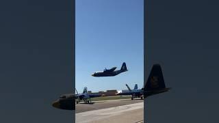 United States Navy Blue Angels C-130 “Fat Albert” high speed pass at 2024 Wings Over Cowtown