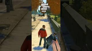 Evolution of BUMPING INTO POLICE OFFICER in GTA Games #evolution #gta #shorts