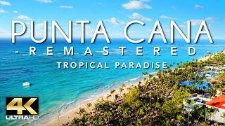 PUNTA CANA 4K DRONE FOOTAGE ULTRA HD - Dominican Republic Beautiful Scenery Footage UHD