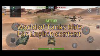 Gameplay World of tanks blitz English version game for English