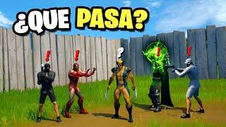 ¿QUE SUCEDE Si LOS 5 JEFES se ENCUENTRAN EN FORTNITE? - Wolverine Iron man Dr Doom y secuaces