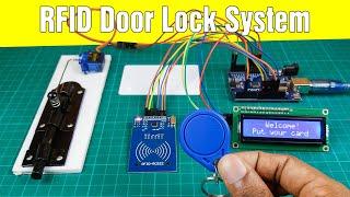 RFID door lock access control system  How to make an RFID door lock system using Arduino