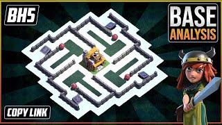 The BEST BH5 TROPHY defense Base 2021 Builder Hall 5 Trophy Base Design with Copy Link - COC