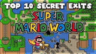 TOP 10 Secret Exits in Super Mario World  Super Nintendo Original SNES Capture