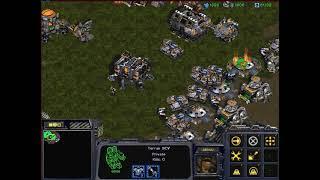 StarCraft Brood War - 1 Terran vs 7 Protoss vs 7 computers  Map Big Game Hunters