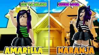 CASA vs CASA de UN COLOR en BROOKHAVEN con La GEMELA MALVADA  Kori Roblox