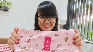 review celana dalam wanita berbahan katun anti nyeplak  merk lydyly di shopee  menthul menthul