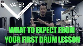 What should you expect on your very first drum lesson?