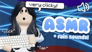 Roblox TOWER OF HELL but with KEYBOARD ASMR + rain sounds *VERY CLICKY*