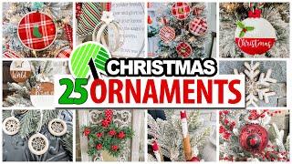 25 *BEST* DIY Holiday Ornaments Beginner friendly Dollar Tree Christmas 2024