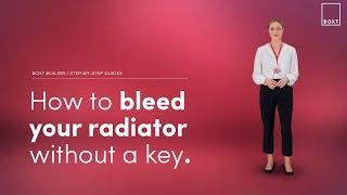 How to bleed your radiators without a key  BOXT Boilers