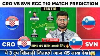 CRO vs SVN Dream11CRO vs SVN Dream11 TeamCRO vs SVN Dream11 Prediction ECC T10 Match