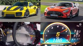 Porsche 911 GT2 RS vs Mercedes AMG GT Black Series 100-250 kmh race