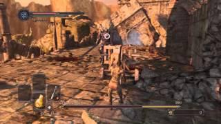 Dark Souls 2 - The Pursuer easy crossbow  ballista tactic