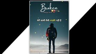 Very Sad Song status  Broken Heart  WhatsApp Status Video  Breakup Song Hindi  status lover️