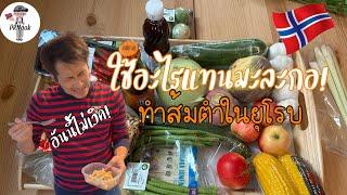 ใช้อะไรแทนมะละกอ ทำส้มตำ ชวีตคนไทยในนอร์เวย์ 