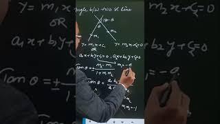 Angle between two straight lines #class11 #shorts  #class11maths