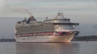 SOUTHAMPTON FIVE CRUISE SHIP EARLY MORNING ARRIVAL SPECIAL TODAY  210522