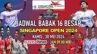 JADWAL LENGKAP BABAK 16 BESAR BADMINTON Singapore Open 2024 Hari Ini 8 WAKIL INDONESIA BERTANDING