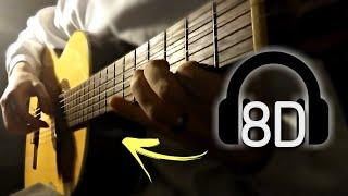 This guitar video has 8D audio.