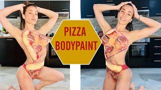 BodyPainting Pizza  ArtMakeup Pizza  BodyPaint Pizza