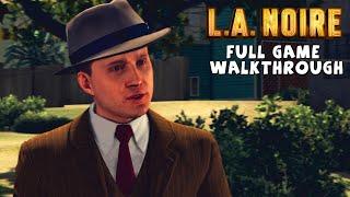 LA NOIRE - FULL GAME ALL CASES - 5 Star Walkthrough - No Commentary