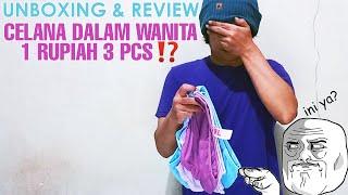 1 Rupiah Saja⁉️ Unboxing dan Review Celana Dalam Wanita Terbaik dari Shopee - Promo Pengguna Baru