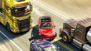 Truck and Car Crashes & Dangerous Objects  BeamNG.Drive