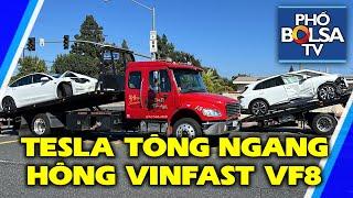 Tesla đụng ngang hông xe VinFast VF8 và cái kết...