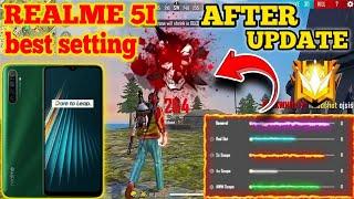 After update best senistivity setting for realme 5i  auto headshot sensitivity realme 5i  mratulyt