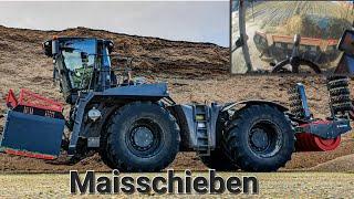 Maisschieben mit Claas Saddeltrac 4200 #Blackbeauty#2022 #cabview #claas