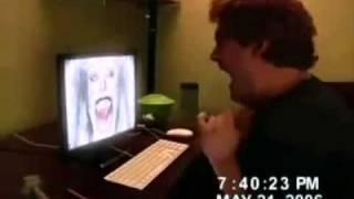 Idiot destroys Monitor because of Scare