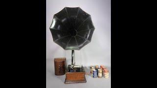 Edison Fireside Phonograh 2 + 4 Minuten